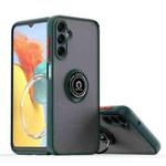For Samsung Galaxy M14 5G / F14 5G Q Shadow 1 Series TPU + PC Phone Case with Ring(Dark Green)