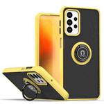 For Samsung Galaxy M23 / F23 / A23 4G Q Shadow 1 Series TPU + PC Phone Case with Ring(Yellow)