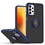 For Samsung Galaxy M23 / F23 / A23 4G Q Shadow 1 Series TPU + PC Phone Case with Ring(Royal Blue)