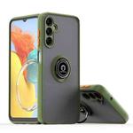 For Samsung Galaxy M54 5G Q Shadow 1 Series TPU + PC Phone Case with Ring(Army Green)