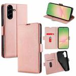 For Samsung Galaxy A56 5G Ultra-thin Voltage Side Buckle Horizontal Flip Leather Phone Case(Rose Gold)