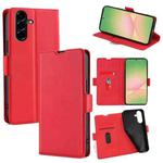 For Samsung Galaxy A56 5G Ultra-thin Voltage Side Buckle Horizontal Flip Leather Phone Case(Red)