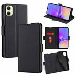 For Samsung Galaxy A05 4G Ultra-thin Voltage Side Buckle Horizontal Flip Leather Phone Case(Black)