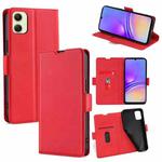For Samsung Galaxy A05 4G Ultra-thin Voltage Side Buckle Horizontal Flip Leather Phone Case(Red)