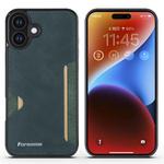For iPhone 16 Plus Forwenw F5 Series Integrated Card Bag Phone Case(Green)