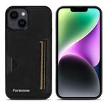 For iPhone 14 Forwenw F5 Series Integrated Card Bag Phone Case(Black)
