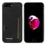 For iPhone 7 Plus / 8 Plus Forwenw F5 Series Integrated Card Bag Phone Case(Black)