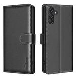 For Samsung Galaxy M36 5G6 5G Litchi Texture RFID Anti-theft Leather Phone Case(Black)