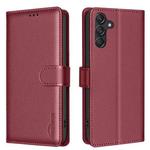 For Samsung Galaxy M36 5G6 5G Litchi Texture RFID Anti-theft Leather Phone Case(Red)