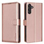For Samsung Galaxy M36 5G6 5G Litchi Texture RFID Anti-theft Leather Phone Case(Gold)