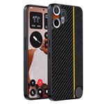 For Nothing CMF Phone 2 Pro Ultra-thin Carbon Fiber Texture Printing Phone Case(Black Yellow)