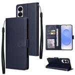 For Samsung Galaxy S25 Edge 5G 3-Card Slots Multifunctional Leather Phone Case(Blue)