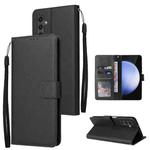 For Samsung Galaxy S25 FE 5G 3-Card Slots Multifunctional Leather Phone Case(Black)