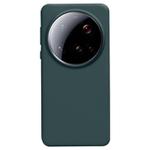 For Xiaomi 15 Ultra Liquid Silicone Skin-friendly Shockproof Phone Case(Dark Green)