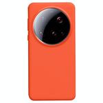 For Xiaomi 15 Ultra Liquid Silicone Skin-friendly Shockproof Phone Case(Orange)