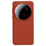 For Xiaomi 15 Ultra Liquid Silicone Skin-friendly Shockproof Phone Case(Caramel Brown)