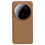 For Xiaomi 15 Ultra Liquid Silicone Skin-friendly Shockproof Phone Case(Khaki)