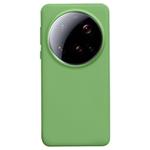 For Xiaomi 15 Ultra Liquid Silicone Skin-friendly Shockproof Phone Case(Matcha Green)