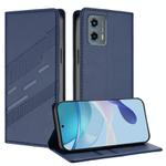 For Motorola Moto G 5G 2023 Embossed Multi-functional Wallet Retro Leather Phone Case(Dark Blue)