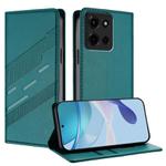 For Motorola Moto G Stylus 5G 2025 Embossed Multi-functional Wallet Retro Leather Phone Case(Dark Green)