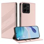 For Motorola Moto G Stylus 5G 2025 Embossed Multi-functional Wallet Retro Leather Phone Case(Pink)