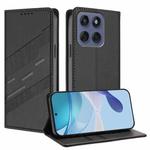 For Motorola Edge 60 Fusion Embossed Multi-functional Wallet Retro Leather Phone Case(Black)