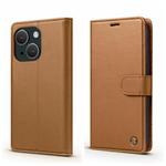 For iPhone 13 mini Forwenw F6 Series RFID Leather Phone Case(Brown)