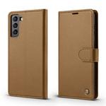 For Samsung Galaxy S21 5G Forwenw F6 Series RFID Leather Phone Case(Brown)
