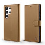 For Samsung Galaxy S22 Ultra 5G Forwenw F6 Series RFID Leather Phone Case(Brown)