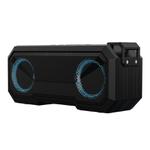 X8 Wireless Bluetooth Speaker IPX7 Waterproof Color Light Subwoofer(Black)