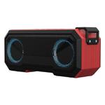 X8 Wireless Bluetooth Speaker IPX7 Waterproof Color Light Subwoofer(Red)