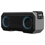 X8 Wireless Bluetooth Speaker IPX7 Waterproof Color Light Subwoofer(Light Grey)