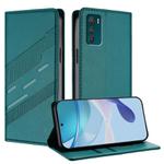 For Motorola Moto G42 Embossed Multi-functional Wallet Retro Leather Phone Case(Dark Green)