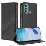 For Motorola Moto G60 Embossed Multi-functional Wallet Retro Leather Phone Case(Black)