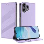 For Nothing CMF Phone 2 Pro Embossed Multi-functional Wallet Retro Leather Phone Case(Light Purple)