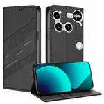 For Nothing Phone 3 Embossed Multi-functional Wallet Retro Leather Phone Case(Black)