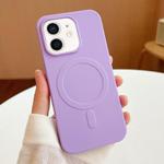 For iPhone 11 Stripe MagSafe TPU Phone Case(Light Purple)