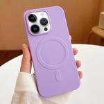 For iPhone 13 Pro Max Stripe MagSafe TPU Phone Case(Light Purple)