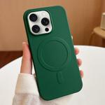 For iPhone 15 Pro Max Stripe MagSafe TPU Phone Case(Dark Green)
