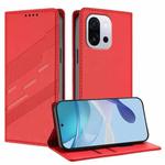 For OnePlus 13T Embossed Multi-functional Wallet Retro Leather Phone Case(Red)