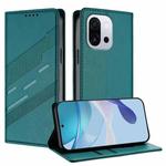For OnePlus 13T Embossed Multi-functional Wallet Retro Leather Phone Case(Dark Green)