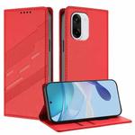 For OnePlus Ace 5 Racing Embossed Multi-functional Wallet Retro Leather Phone Case(Red)