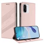 For OnePlus Ace 5 Racing Embossed Multi-functional Wallet Retro Leather Phone Case(Pink)