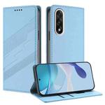 For OnePlus Ace 5 Ultra Embossed Multi-functional Wallet Retro Leather Phone Case(Light Blue)