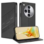 For OPPO Find X7 Ultra Embossed Multi-functional Wallet Retro Leather Phone Case(Black)