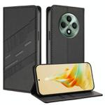 For OPPO Reno12 F Embossed Multi-functional Wallet Retro Leather Phone Case(Black)