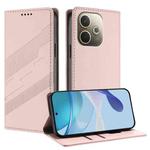 For OPPO A5 Pro Global Embossed Multi-functional Wallet Retro Leather Phone Case(Pink)