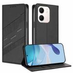 For OPPO A5x 5G Embossed Multi-functional Wallet Retro Leather Phone Case(Black)