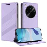 For OPPO Find X8 Ultra Embossed Multi-functional Wallet Retro Leather Phone Case(Light Purple)