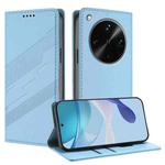 For OPPO Find X8 Ultra Embossed Multi-functional Wallet Retro Leather Phone Case(Light Blue)